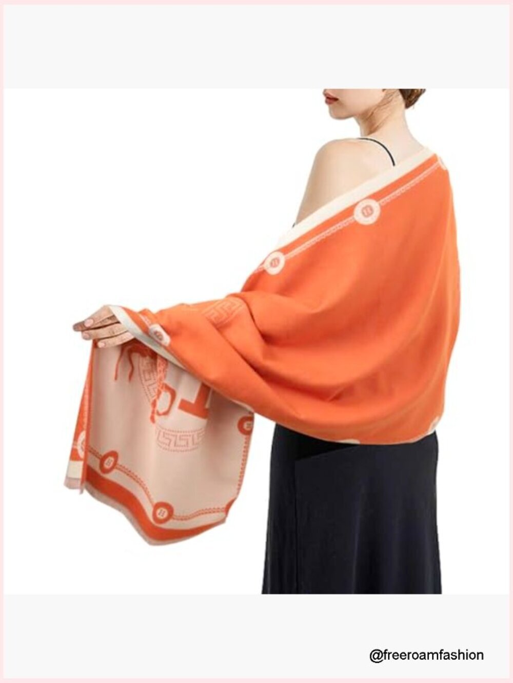 Pashmina Shawl Wrap Evening Dressing Blanket Poncho Cape Scarf - Picture 7 of 7